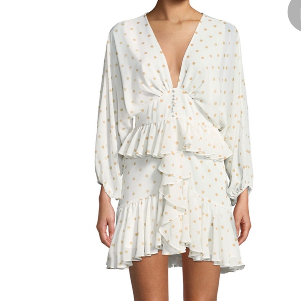 NWT Shona Joy Sophia Ruffle Mini Dress